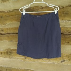 3/$15 Country Store Blue Cotton Skort Size Large
